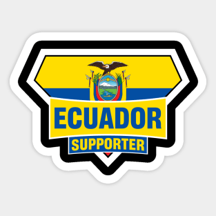 Ecuador Super Flag Supporter Sticker